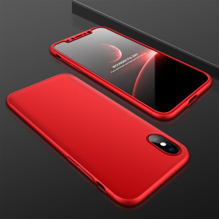 For iPhone X / XS GKK PC 360 Degrees Full Coverage Protective Case Back Cover