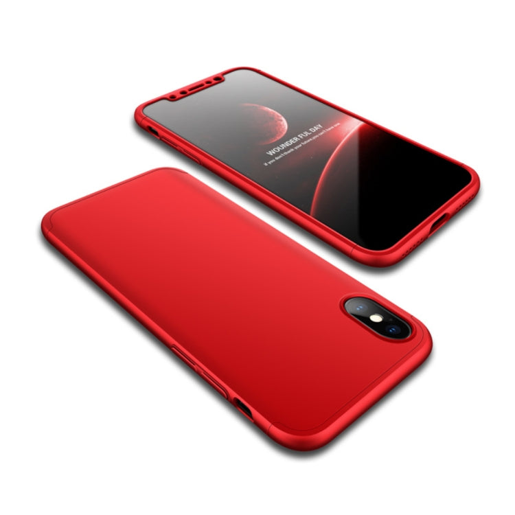 For iPhone X / XS GKK PC 360 Degrees Full Coverage Protective Case Back Cover