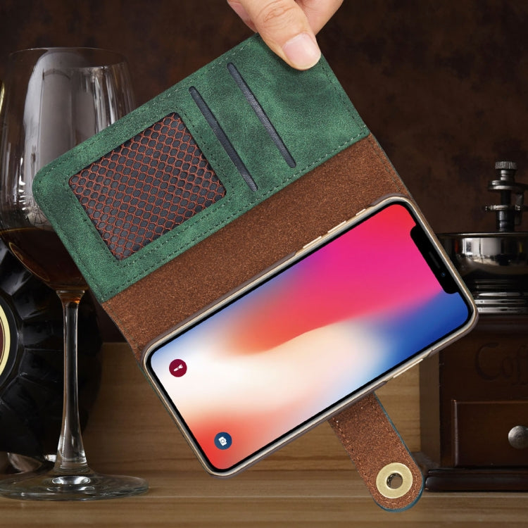 For iPhone X / XS Retro Magnetic Horizontal Flip Leather Case with Card Slots & Wallet & Photo Frame & Detachable Back Cover