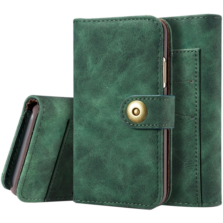 For iPhone X / XS Retro Magnetic Horizontal Flip Leather Case with Card Slots & Wallet & Photo Frame & Detachable Back Cover