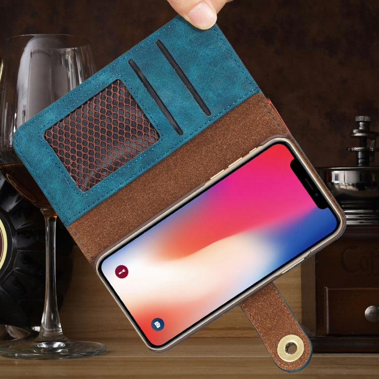 For iPhone X / XS Retro Magnetic Horizontal Flip Leather Case with Card Slots & Wallet & Photo Frame & Detachable Back Cover