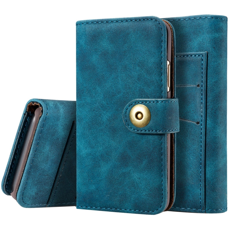 For iPhone X / XS Retro Magnetic Horizontal Flip Leather Case with Card Slots & Wallet & Photo Frame & Detachable Back Cover