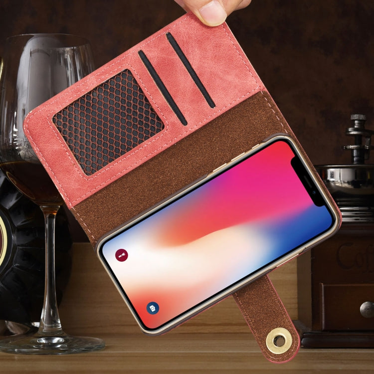 For iPhone X / XS Retro Magnetic Horizontal Flip Leather Case with Card Slots & Wallet & Photo Frame & Detachable Back Cover