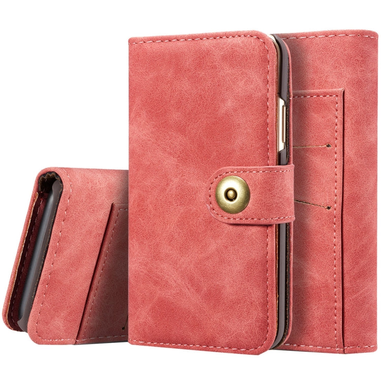 For iPhone X / XS Retro Magnetic Horizontal Flip Leather Case with Card Slots & Wallet & Photo Frame & Detachable Back Cover