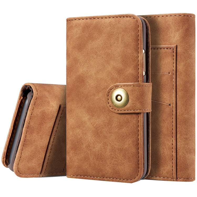 For iPhone X / XS Retro Magnetic Horizontal Flip Leather Case with Card Slots & Wallet & Photo Frame & Detachable Back Cover