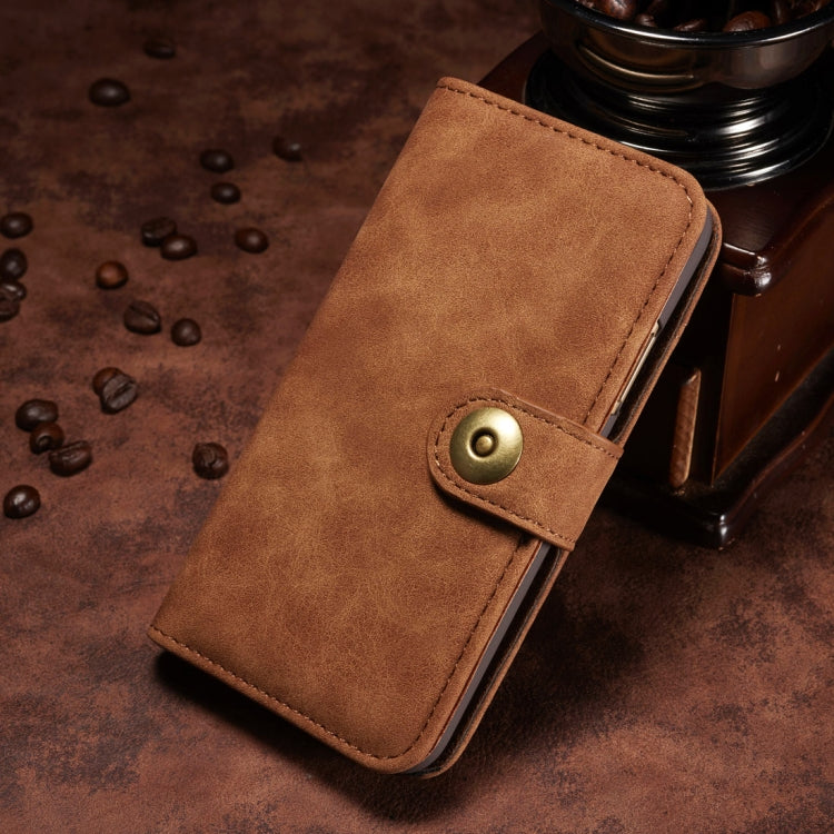 For iPhone X / XS Retro Magnetic Horizontal Flip Leather Case with Card Slots & Wallet & Photo Frame & Detachable Back Cover