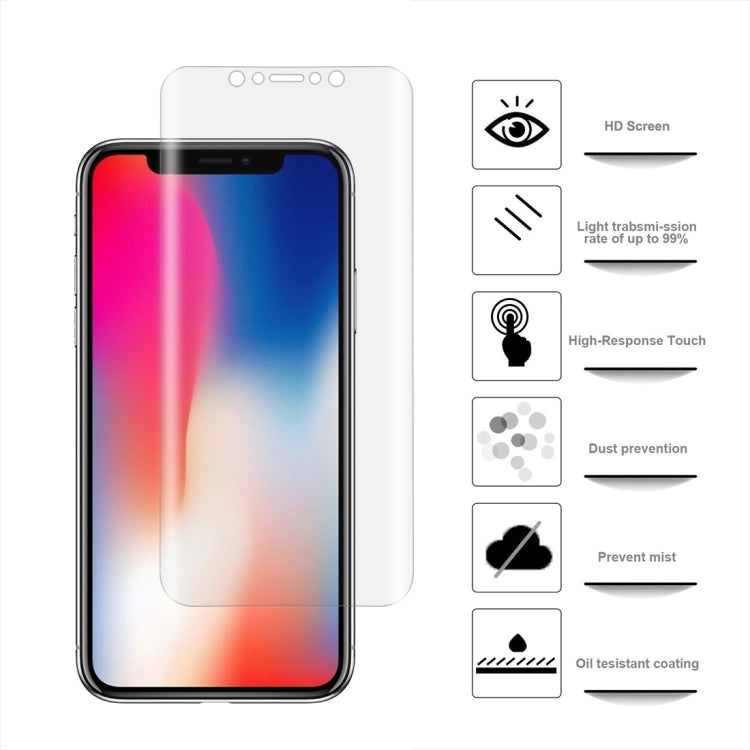 50 PCS 0.1mm HD 3D Curved PET Full Screen Protector for iPhone X