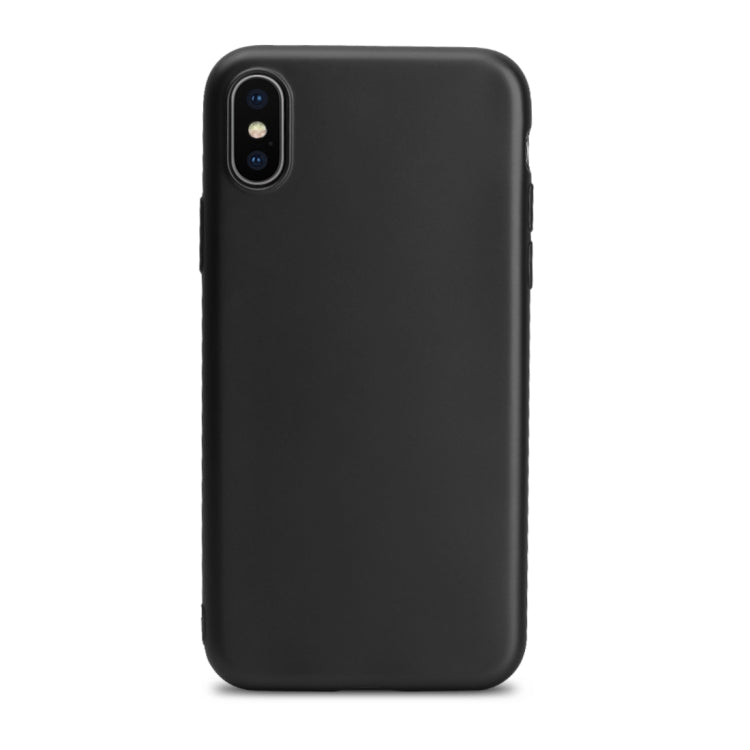 For iPhone X / XS OCUBE Solid Color Metal Paint TPU Protective Back Cover