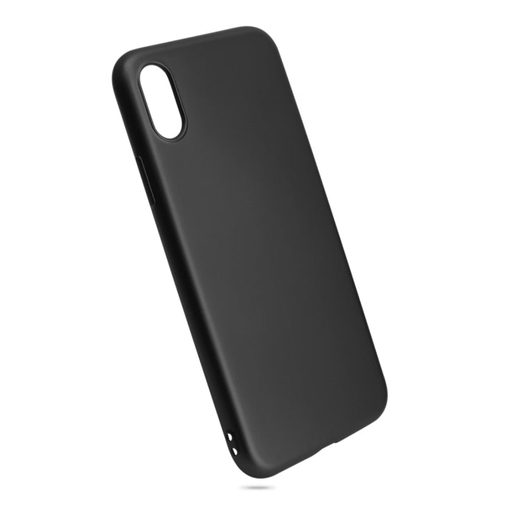 For iPhone X / XS OCUBE Solid Color Metal Paint TPU Protective Back Cover