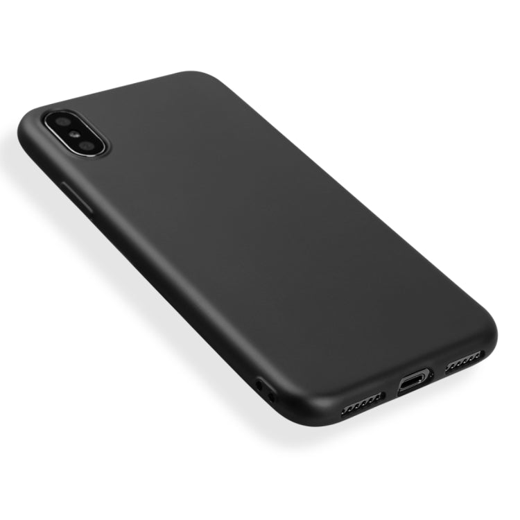 For iPhone X / XS OCUBE Solid Color Metal Paint TPU Protective Back Cover