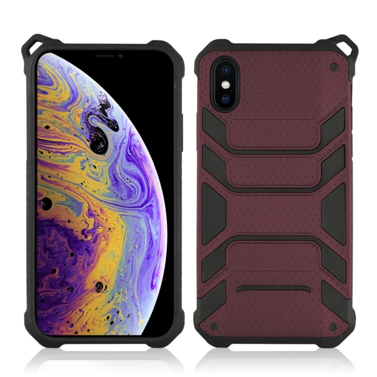 For iPhone XS Shockproof PC + TPU Spider-Man Armor Protective Case