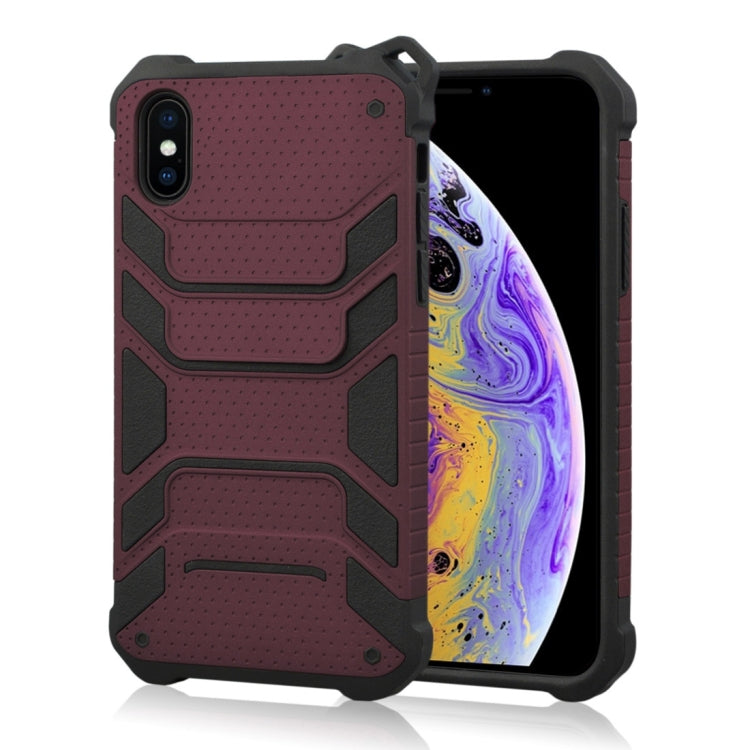 For iPhone XS Shockproof PC + TPU Spider-Man Armor Protective Case