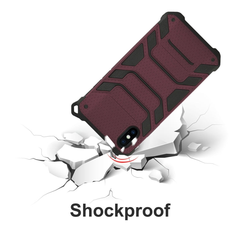 For iPhone XS Shockproof PC + TPU Spider-Man Armor Protective Case