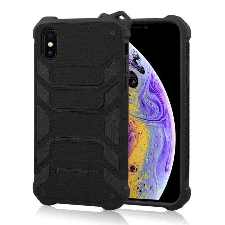 For iPhone XS Shockproof PC + TPU Spider-Man Armor Protective Case