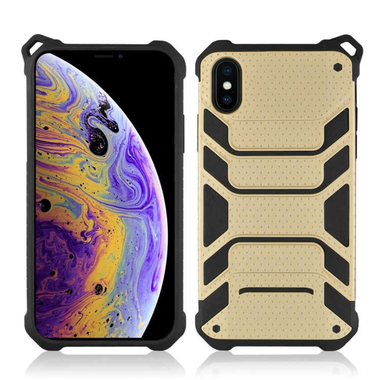 For iPhone XS Shockproof PC + TPU Spider-Man Armor Protective Case