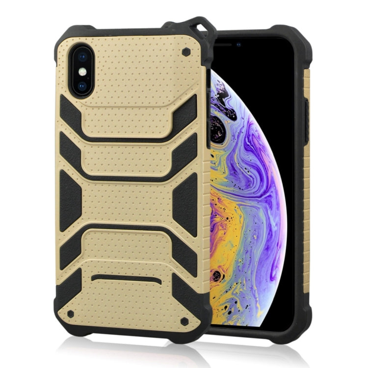 For iPhone XS Shockproof PC + TPU Spider-Man Armor Protective Case