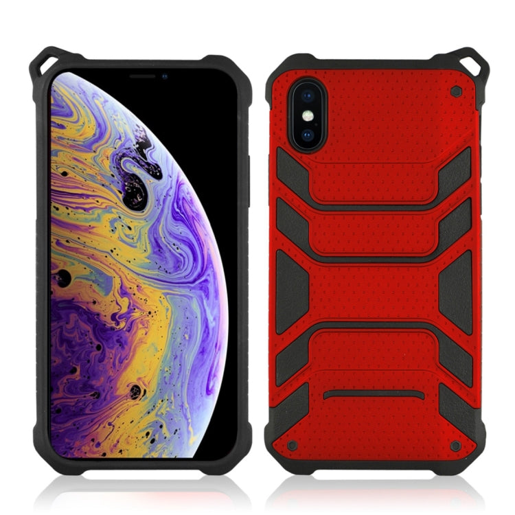 For iPhone XS Shockproof PC + TPU Spider-Man Armor Protective Case