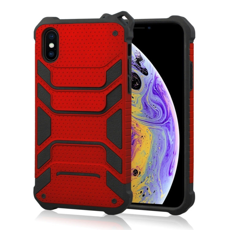 For iPhone XS Shockproof PC + TPU Spider-Man Armor Protective Case