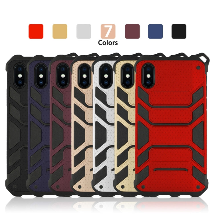 For iPhone XS Shockproof PC + TPU Spider-Man Armor Protective Case