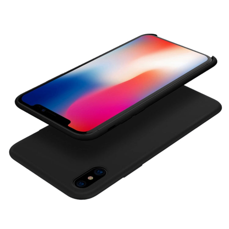 For iPhone X TOTUDESIGN  Liquid Silicone Dropproof Protective Back Cover Case