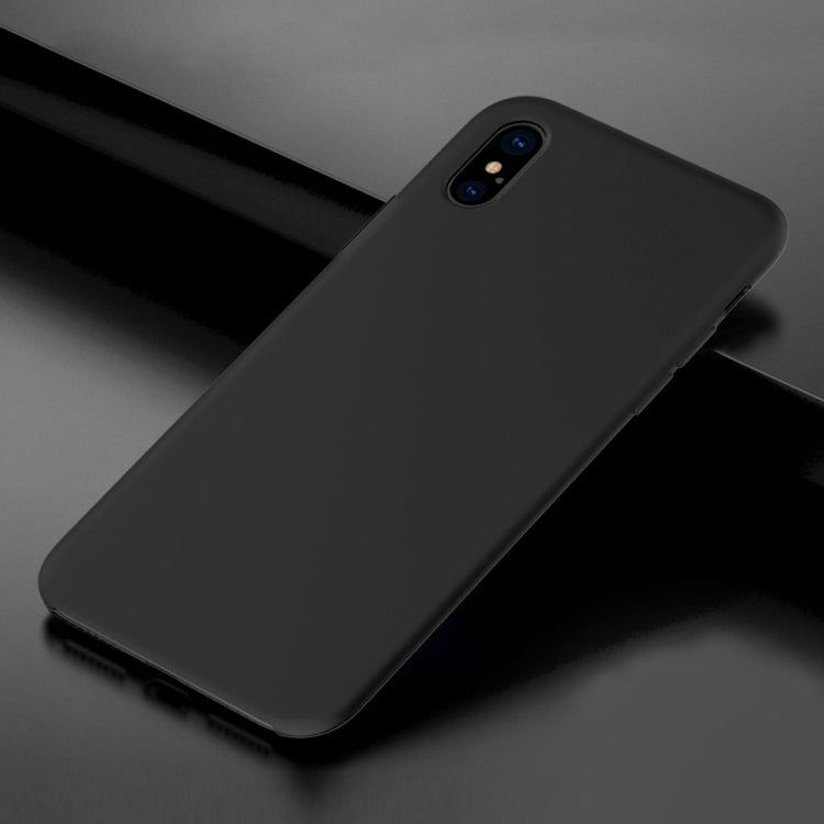 For iPhone X TOTUDESIGN  Liquid Silicone Dropproof Protective Back Cover Case