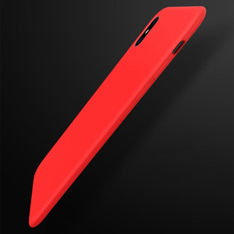For iPhone X TOTUDESIGN  Liquid Silicone Dropproof Protective Back Cover Case