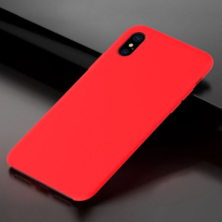 For iPhone X TOTUDESIGN  Liquid Silicone Dropproof Protective Back Cover Case
