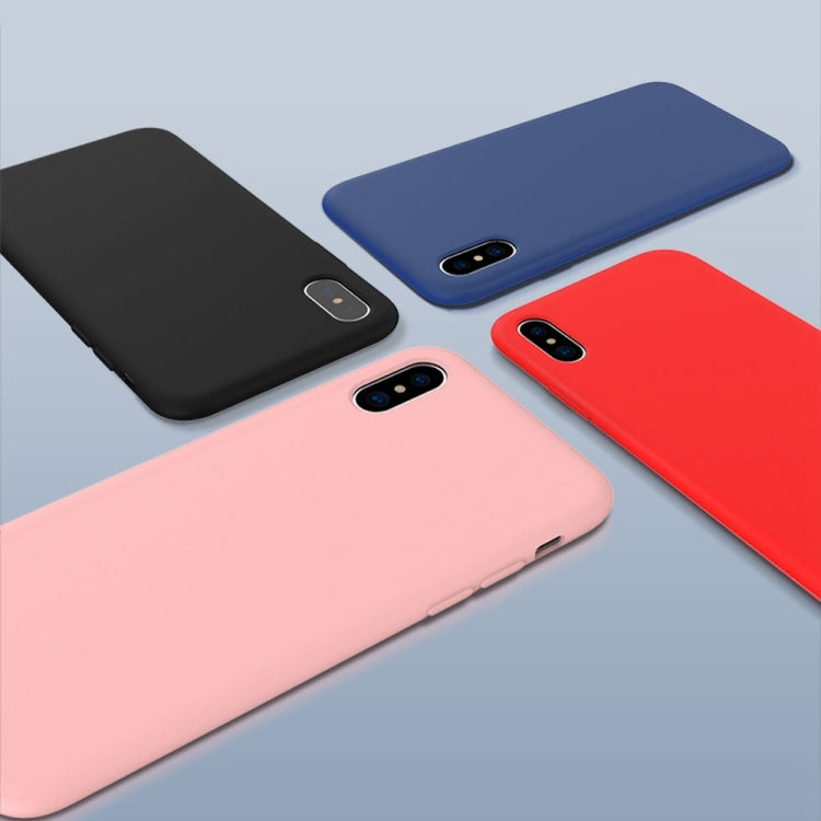 For iPhone X TOTUDESIGN  Liquid Silicone Dropproof Protective Back Cover Case