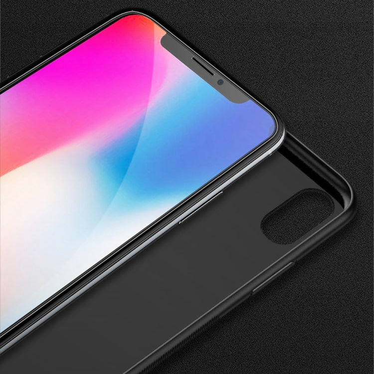 For iPhone X / XS TOTUDESIGN TPU + PC + Glass Dropproof Protective Back Cover Case