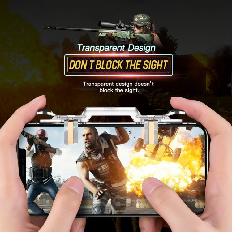 ROCK Shooting Game Controller, For iPhone, Samsung, Xiaomi, Huawei, HTC, OPPO, vivo and Other Smartphones(Transparent)