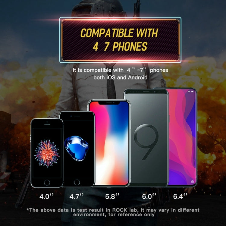 ROCK Shooting Game Controller, For iPhone, Samsung, Xiaomi, Huawei, HTC, OPPO, vivo and Other Smartphones(Transparent)