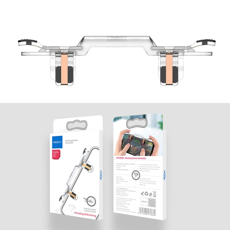 ROCK Shooting Game Controller, For iPhone, Samsung, Xiaomi, Huawei, HTC, OPPO, vivo and Other Smartphones(Transparent)