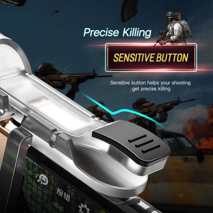 ROCK Shooting Game Controller, For iPhone, Samsung, Xiaomi, Huawei, HTC, OPPO, vivo and Other Smartphones(Transparent)