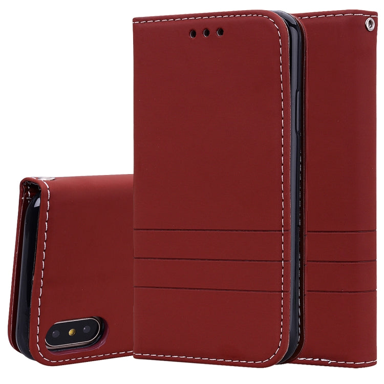 For iPhone X / XS Fashion Magnet Horizontal Flip Leather Case with Holder & Card Slots & Wallet