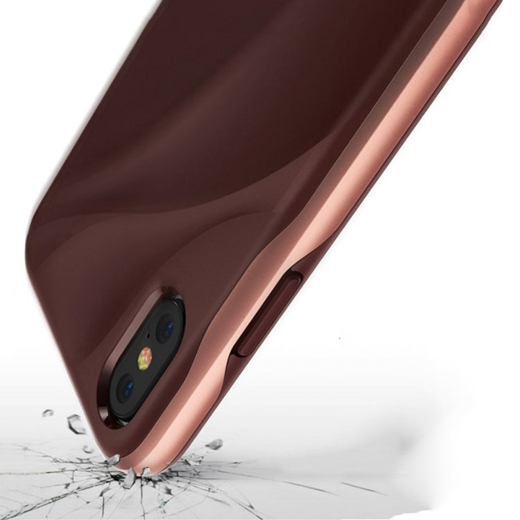 For iPhone X / XS Detachable PC + TPU Water Ripple Design Protective Back Case