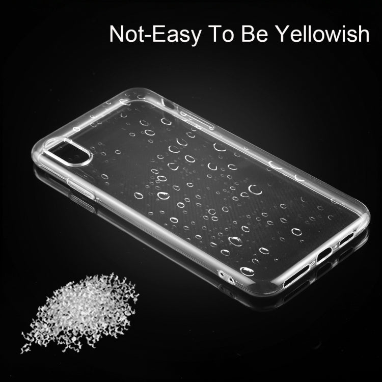 For iPhone XS 50pcs 0.75mm TPU Ultra-thin Transparent Case