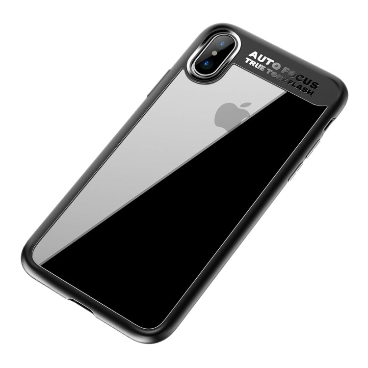For iPhone X / XS ROCK Ultra-thin TPU + PC Dropproof Protective Case Cover