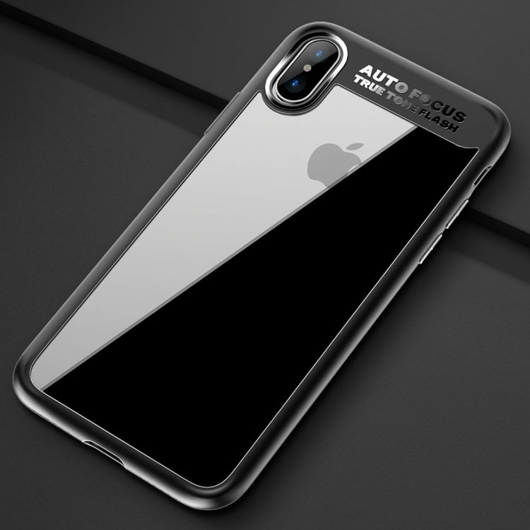 For iPhone X / XS ROCK Ultra-thin TPU + PC Dropproof Protective Case Cover