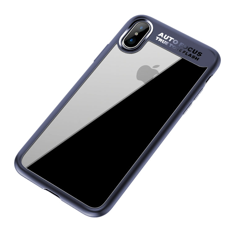 For iPhone X / XS ROCK Ultra-thin TPU + PC Dropproof Protective Case Cover