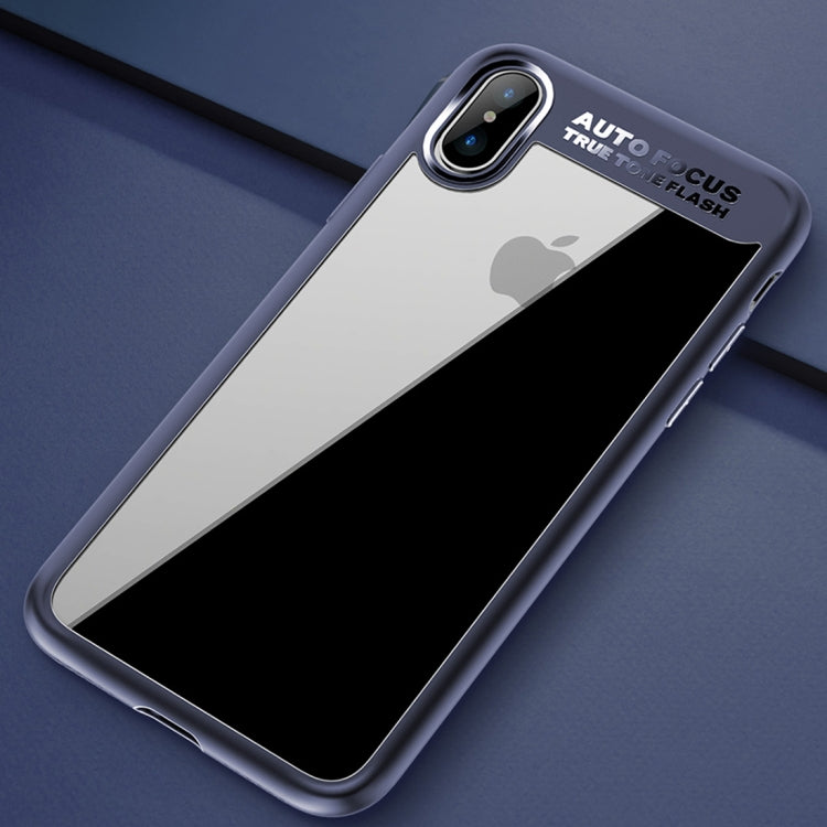 For iPhone X / XS ROCK Ultra-thin TPU + PC Dropproof Protective Case Cover