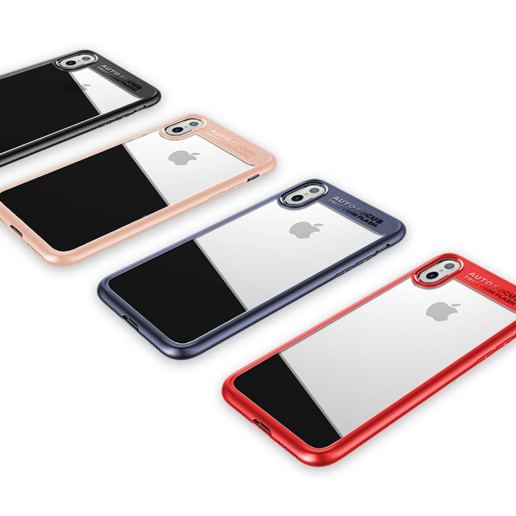 For iPhone X / XS ROCK Ultra-thin TPU + PC Dropproof Protective Case Cover