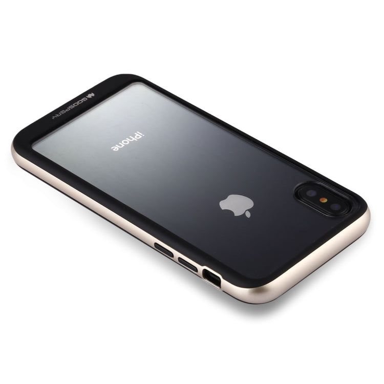 For iPhone X / XS GOOSPERY New Bumper X PC + TPU Shockproof Hard Protective Back Case