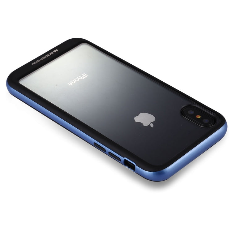 For iPhone X / XS GOOSPERY New Bumper X PC + TPU Shockproof Hard Protective Back Case