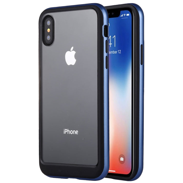 For iPhone X / XS GOOSPERY New Bumper X PC + TPU Shockproof Hard Protective Back Case