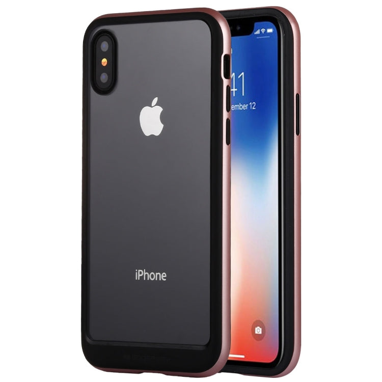 For iPhone X / XS GOOSPERY New Bumper X PC + TPU Shockproof Hard Protective Back Case