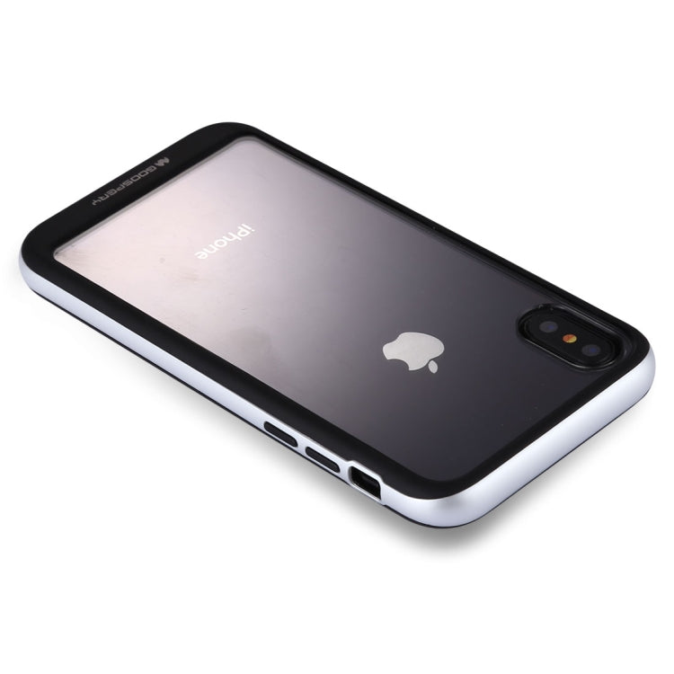 For iPhone X / XS GOOSPERY New Bumper X PC + TPU Shockproof Hard Protective Back Case