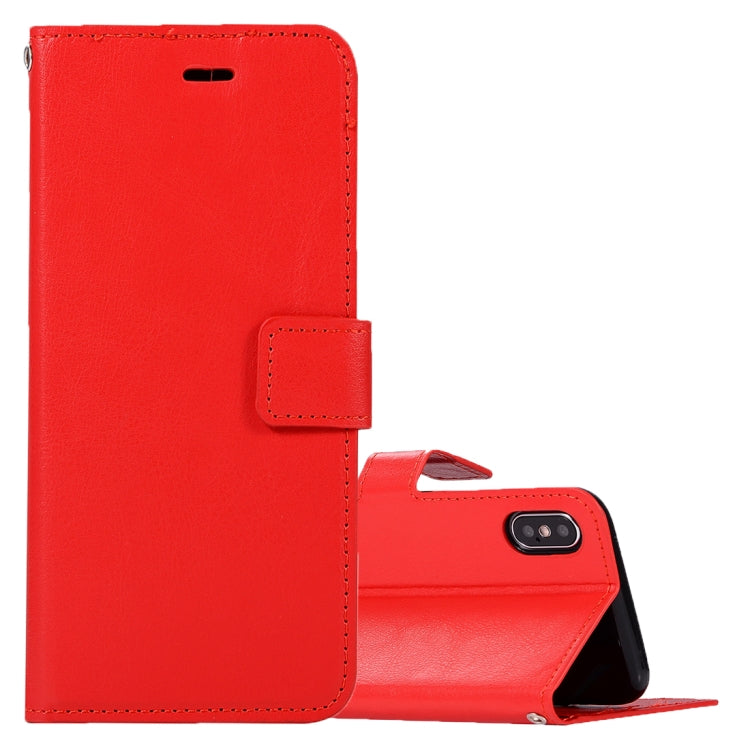 For iPhone X / XS Crazy Horse Texture Horizontal Flip Leather Case with Holder & Card Slots & Wallet & Photo Frame