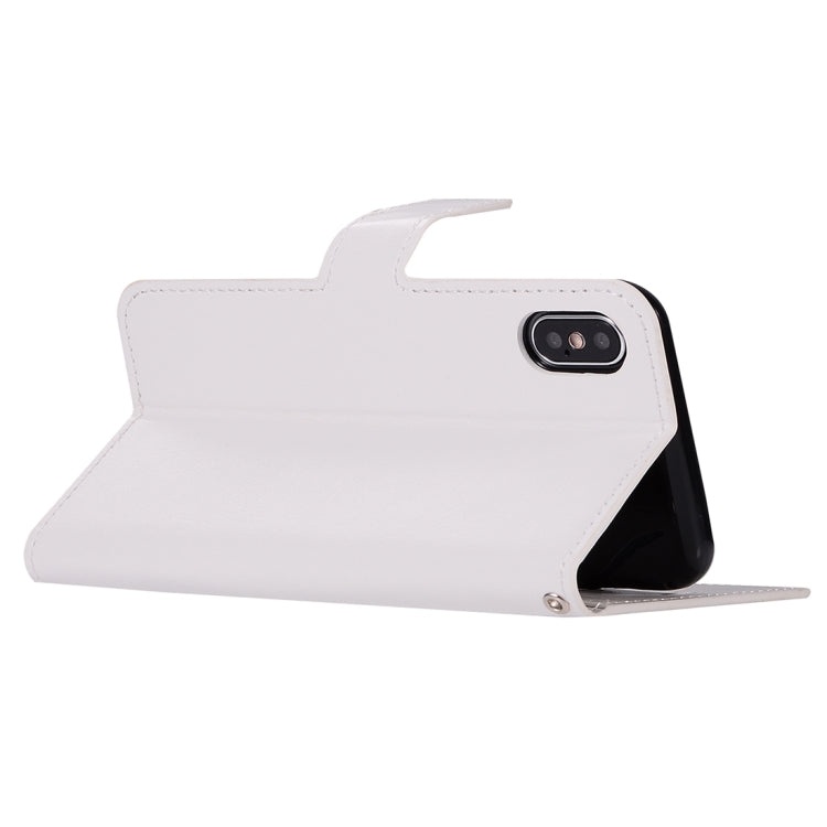 For iPhone X / XS Crazy Horse Texture Horizontal Flip Leather Case with Holder & Card Slots & Wallet & Photo Frame