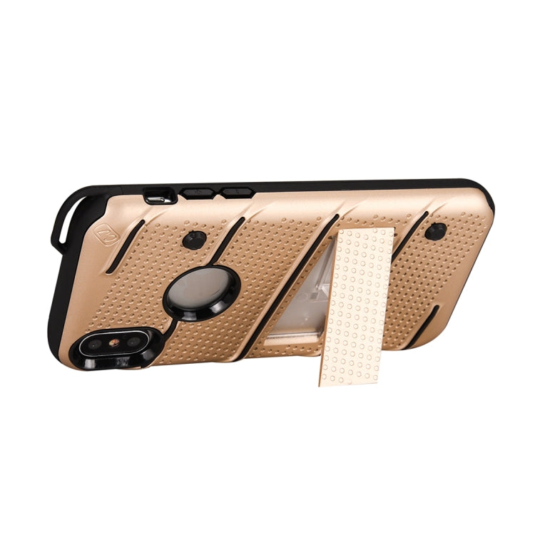 For iPhone X / XS Charm Knight Detachable PC + TPU Combination Protective Case with Holder