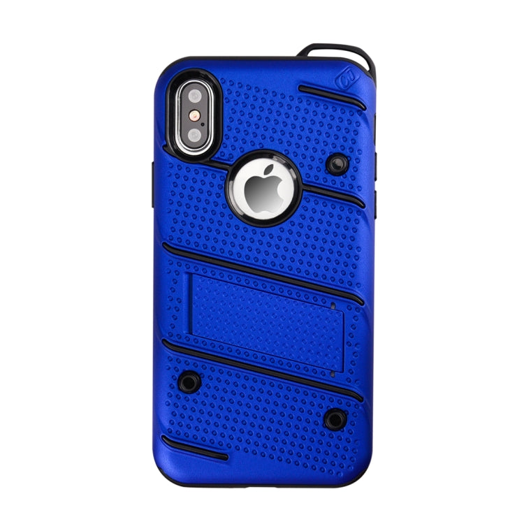 For iPhone X / XS Charm Knight Detachable PC + TPU Combination Protective Case with Holder